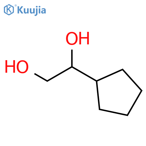 1-cyclopentylethane-1,2-diol structure