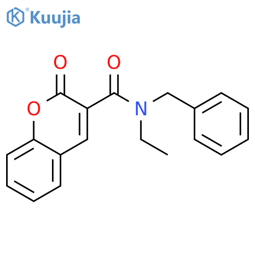N-benzyl-N-ethyl-2-oxo-2H-chromene-3-carboxamide structure