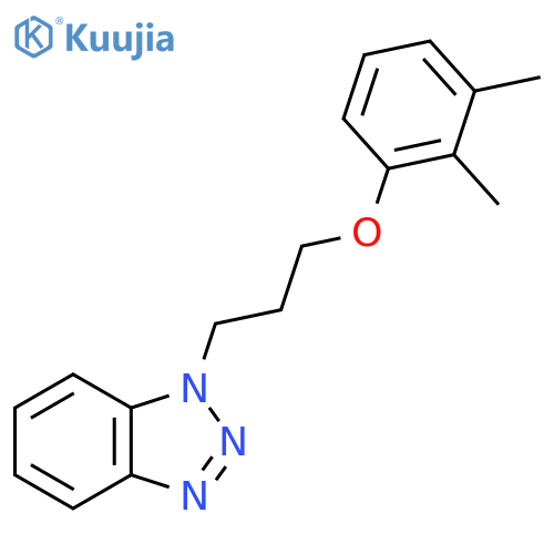 1-3-(2,3-dimethylphenoxy)propyl-1H-1,2,3-benzotriazole structure