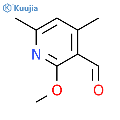 2-methoxy-4,6-dimethylpyridine-3-carbaldehyde structure