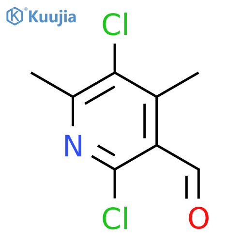 3-PYRIDINECARBOXALDEHYDE, 2,5-DICHLORO-4,6-DIMETHYL- structure