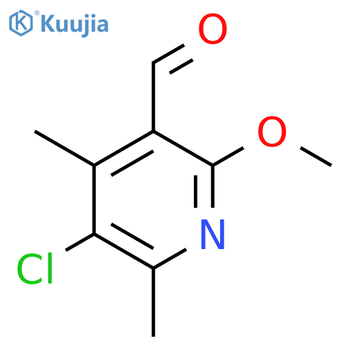 3-PYRIDINECARBOXALDEHYDE, 5-CHLORO-2-METHOXY-4,6-DIMETHYL- structure