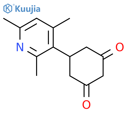 1,3-CYCLOHEXANEDIONE, 5-(2,4,6-TRIMETHYL-3-PYRIDINYL)- structure