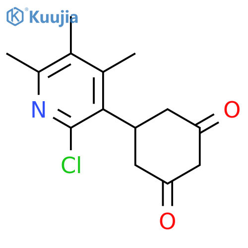 1,3-Cyclohexanedione, 5-(2-chloro-4,5,6-trimethyl-3-pyridinyl)- structure