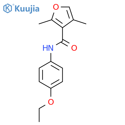N-(4-ethoxyphenyl)-2,4-dimethylfuran-3-carboxamide structure