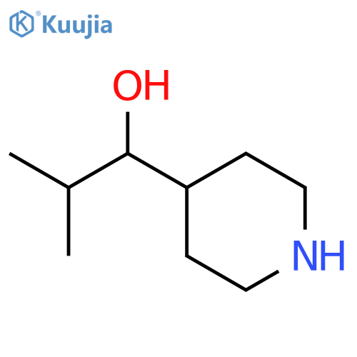 2-methyl-1-piperidin-4-ylpropan-1-ol structure