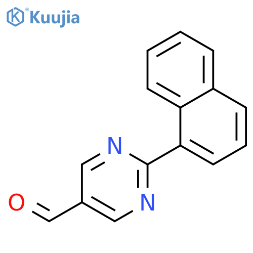 2-(1-Naphthyl)pyrimidine-5-carbaldehyde structure