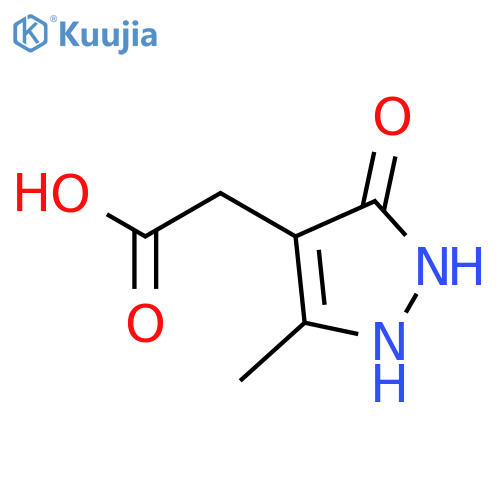 2-(3-methyl-5-oxo-4,5-dihydro-1H-pyrazol-4-yl)acetic acid structure