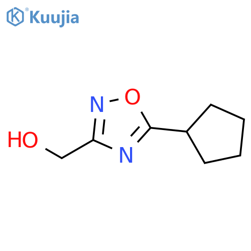 (5-Cyclopentyl-1,2,4-oxadiazol-3-yl)methanol structure