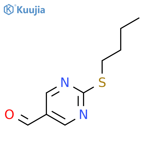 2-(Butylthio)pyrimidine-5-carbaldehyde structure