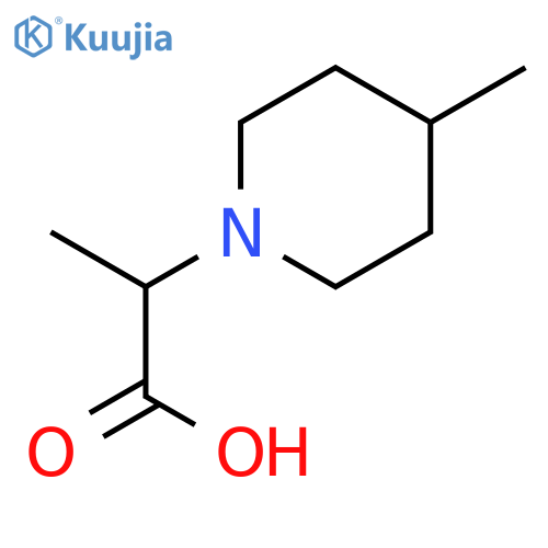 2-(4-Methylpiperidin-1-yl)propanoic acid structure