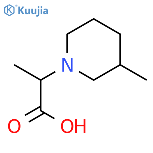 2-(3-Methylpiperidin-1-yl)propanoic acid structure