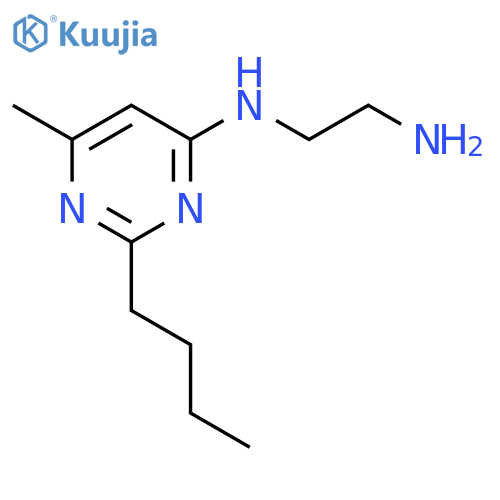 N-(2-Butyl-6-methylpyrimidin-4-yl)ethane-1,2-diamine structure