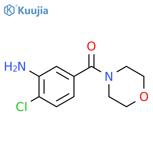 2-Chloro-5-(morpholin-4-ylcarbonyl)aniline structure