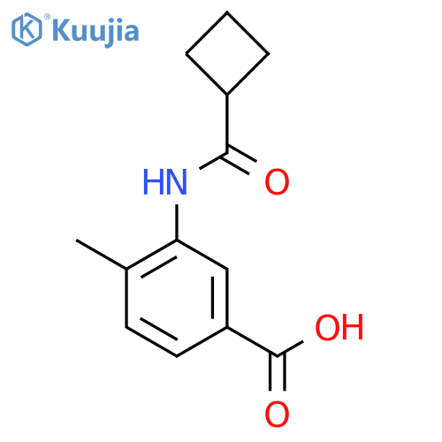 3-(Cyclobutylcarbonyl)amino-4-methylbenzoic Acid structure