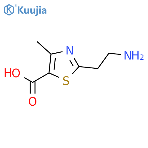 2-(2-aminoethyl)-4-methyl-1,3-thiazole-5-carboxylic acid structure