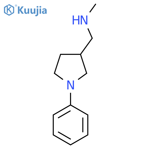 N-Methyl-1-(1-phenylpyrrolidin-3-yl)methanamine structure