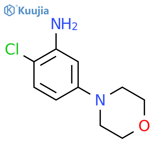 2-chloro-5-(4-morpholinyl)aniline structure