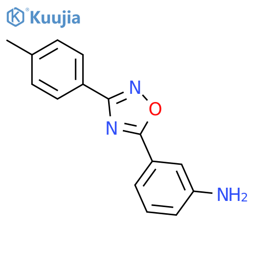 3-3-(4-Methylphenyl)-1,2,4-oxadiazol-5-ylaniline structure