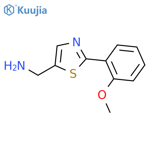 1-2-(2-methoxyphenyl)-1,3-thiazol-5-ylmethanamine structure