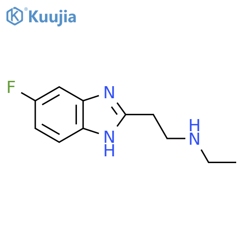 N-ethyl-N-2-(5-fluoro-1H-benzimidazol-2-yl)ethylamine dihydrochloride structure