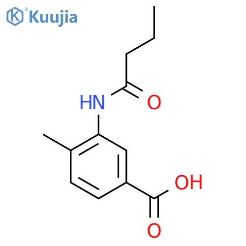 3-(Butyrylamino)-4-methylbenzoic Acid structure