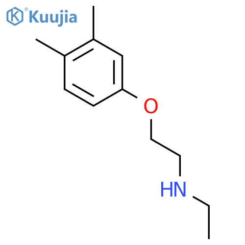 2-(3,4-Dimethylphenoxy)-N-ethylethanamine structure