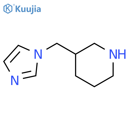 3-((1H-Imidazol-1-yl)methyl)piperidine structure