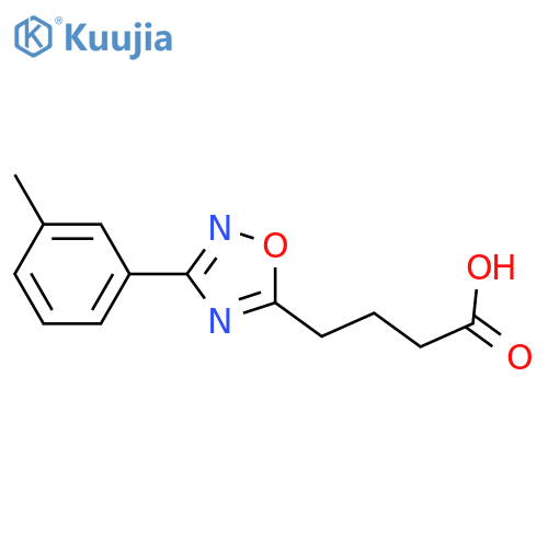 4-3-(3-Methylphenyl)-1,2,4-oxadiazol-5-ylbutanoic Acid structure