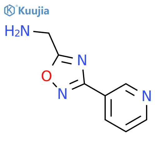 3-(pyridin-3-yl)-1,2,4-oxadiazol-5-ylmethanamine structure
