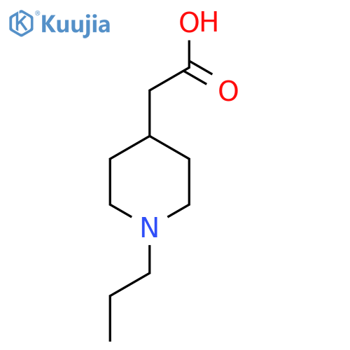 2-(1-propylpiperidin-4-yl)acetic acid structure
