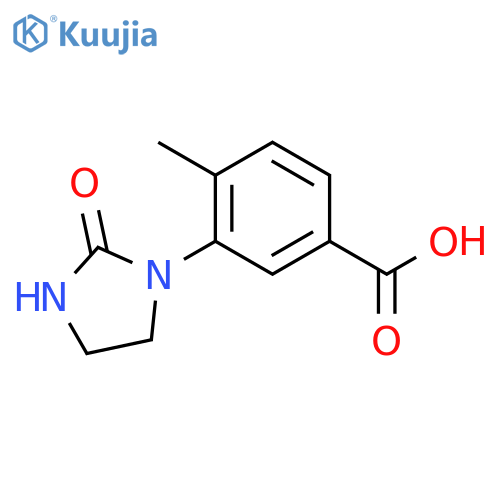 4-methyl-3-(2-oxoimidazolidin-1-yl)benzoic Acid structure