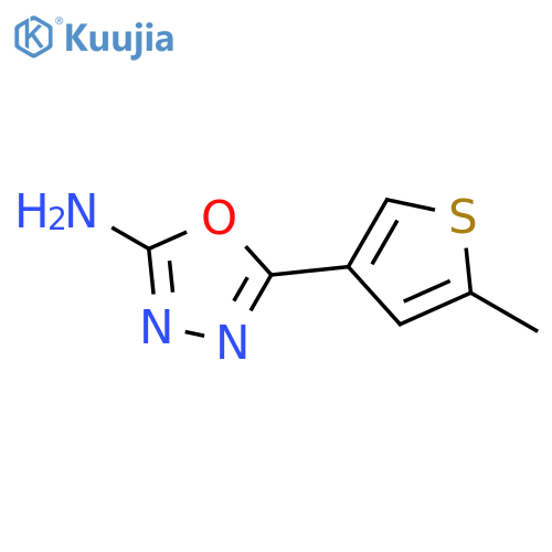 5-(5-Methylthiophen-3-yl)-1,3,4-oxadiazol-2-amine structure