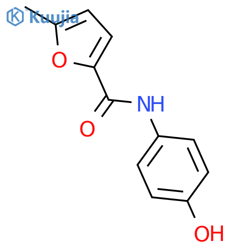 N-(4-hydroxyphenyl)-5-methyl-2-furamide structure