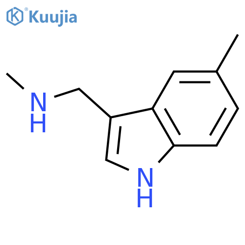 N-methyl-1-(5-methyl-1h-indol-3-yl)methanamine structure