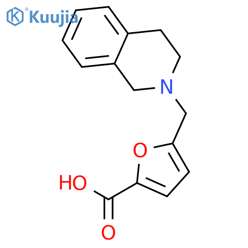 5-(3,4-Dihydro-2(1H)-isoquinolinylmethyl)-2-furoic Acid structure