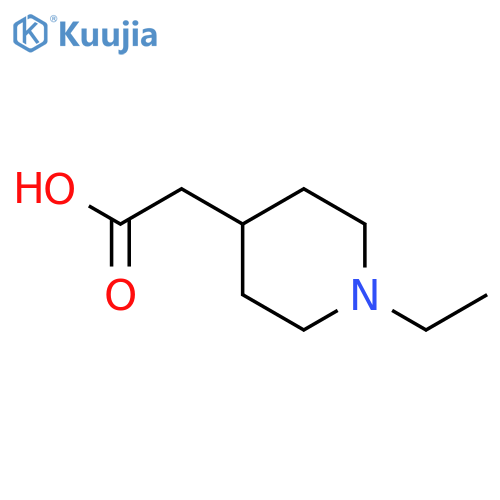 (1-ethylpiperidin-4-yl)acetic acid structure