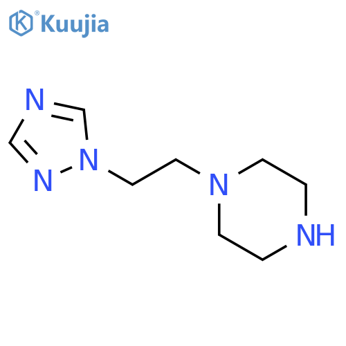 1-2-(1H-1,2,4-triazol-1-yl)ethylpiperazine structure