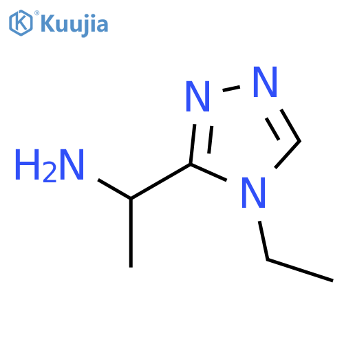 1-(4-Ethyl-4H-1,2,4-triazol-3-yl)ethanamine structure