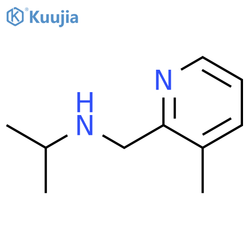 N-(3-methylpyridin-2-yl)methylpropan-2-amine structure
