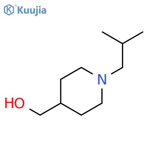 (1-Isobutylpiperidin-4-yl)methanol structure