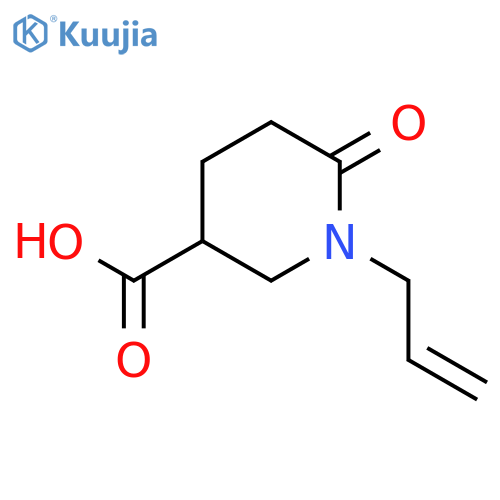 1-Allyl-6-oxopiperidine-3-carboxylic acid structure