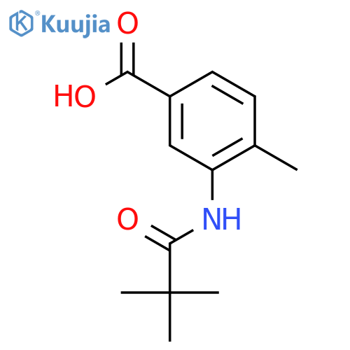 3-(2,2-Dimethylpropanoyl)amino-4-methylbenzoic Acid structure