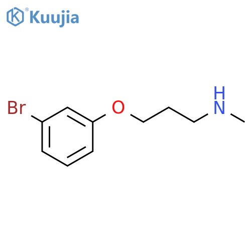 3-(3-Bromophenoxy)-N-methyl-1-propanamine structure