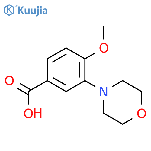 4-Methoxy-3-(morpholin-4-yl)benzoic Acid structure