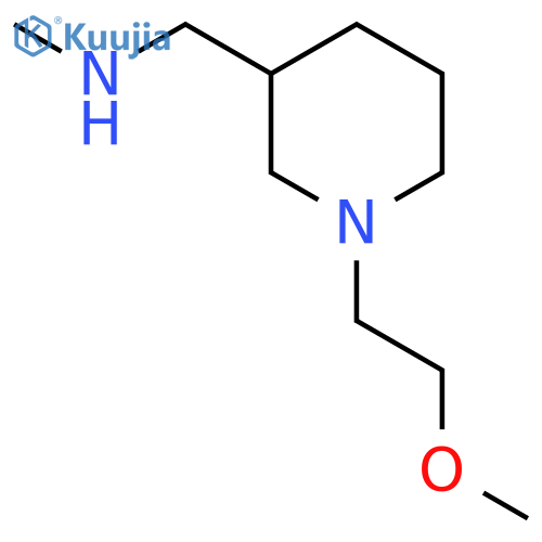 1-1-(2-methoxyethyl)piperidin-3-yl-N-methylmethanamine structure