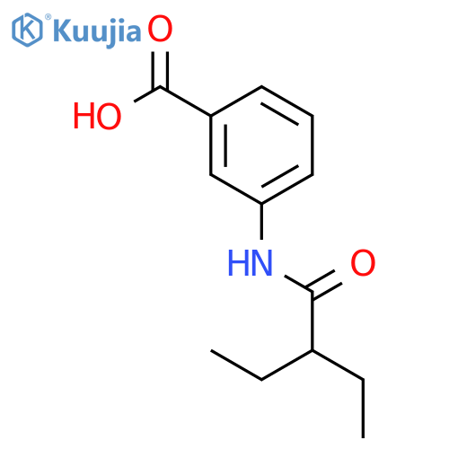3-(2-Ethylbutanoyl)aminobenzoic Acid structure