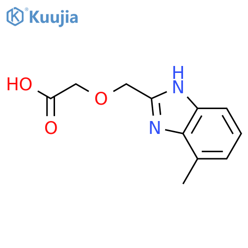 (4-methyl-1H-benzimidazol-2-yl)methoxyacetic Acid structure
