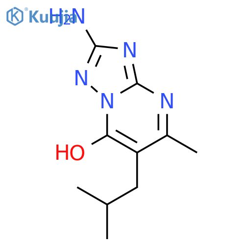 2-amino-6-isobutyl-5-methyl1,2,4triazolo1,5-apyrimidin-7-ol structure