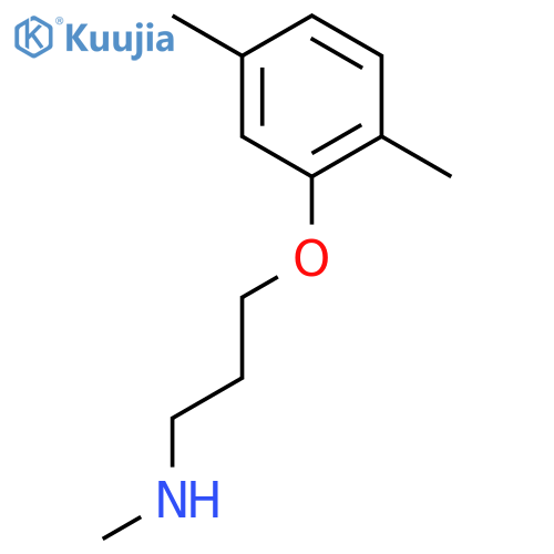 3-(2,5-dimethylphenoxy)-N-methyl-1-propanamine structure